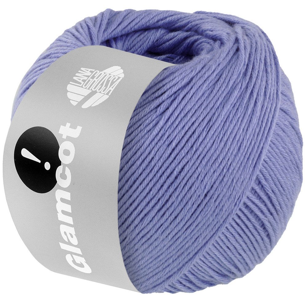 LANA GROSSA GLAMCOT Häkelwolle, 155 m (zart glänzende, multifile Baumwoll-Viskosemischung), 50 g
