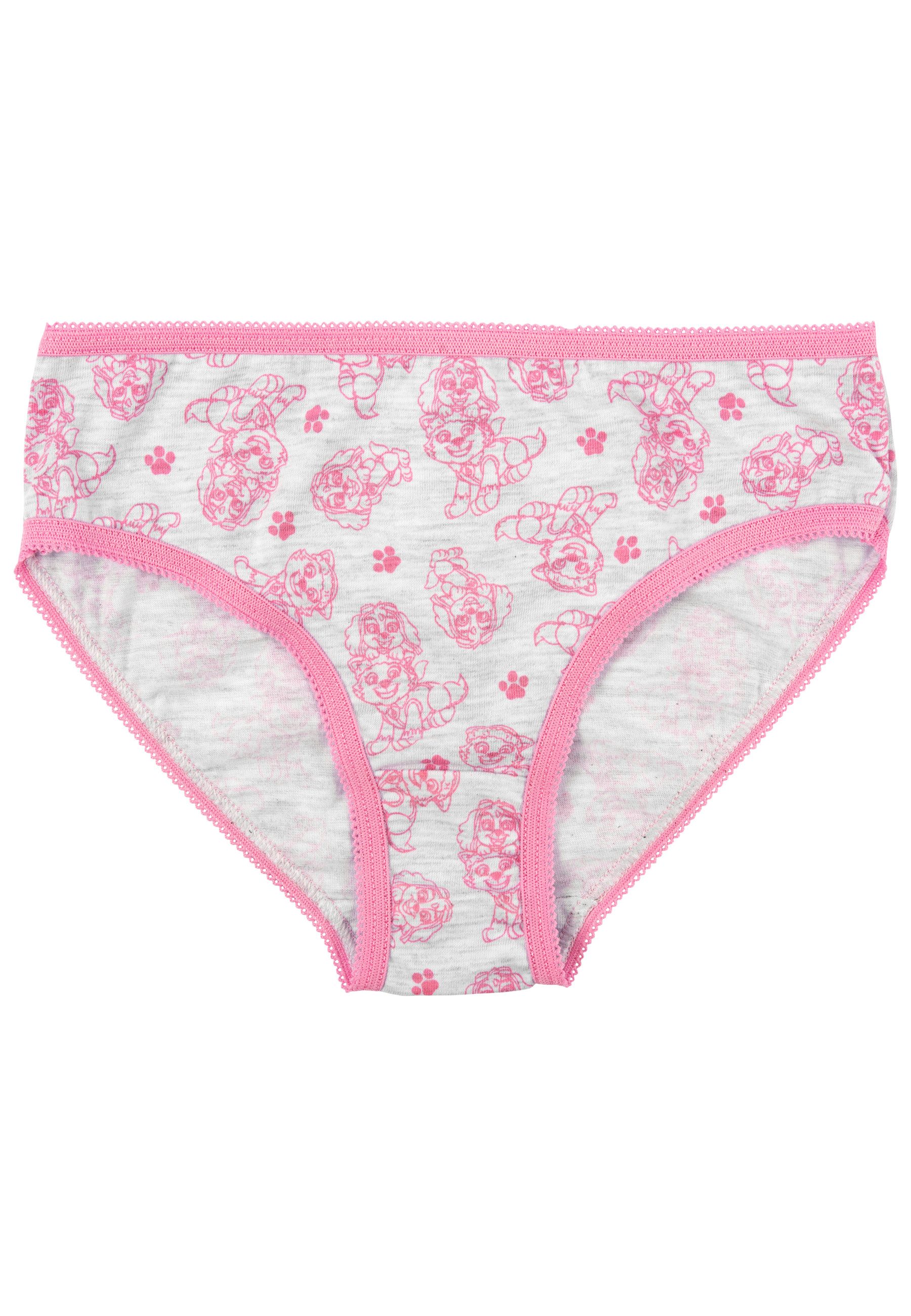 United Labels® Panty Paw Patrol Panty für Mädchen - Unterhose Slip Rosa/Grau (4er Pack)