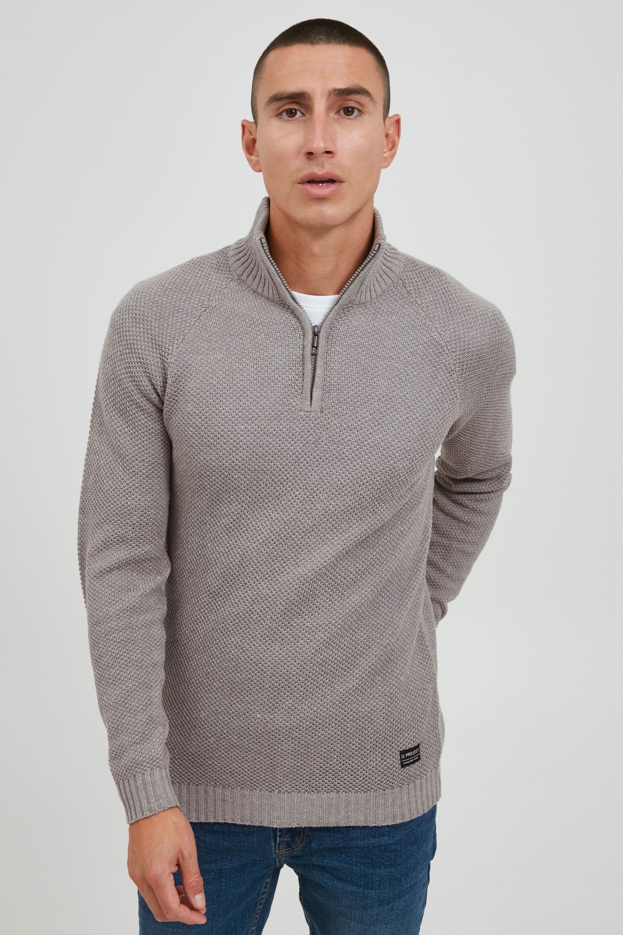 11 Project Troyer PRStefanos Schicker Pullover mit Troyer-Kragen