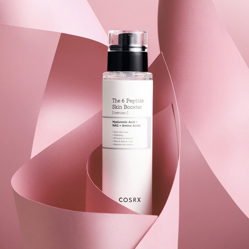 Cosrx Gesichtsserum THE 6 PEPTIDE SKIN BOOSTER SERUM, für reife Haut, reduziert Falten
