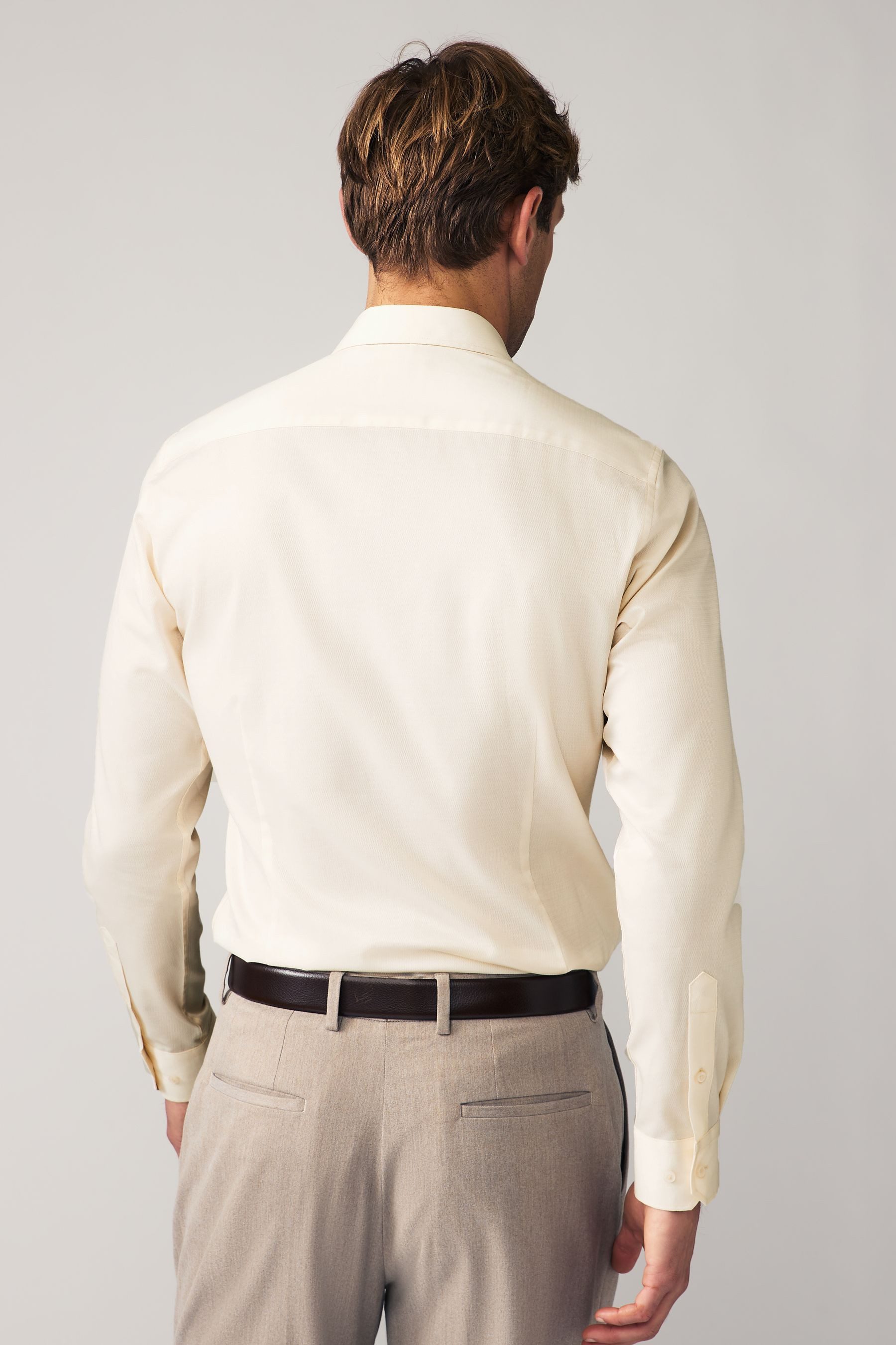 Next Langarmhemd Pflegeleichtes Slim Fit Hemd günstig online kaufen