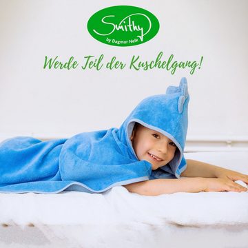 Smithy Badeponcho Baby Dino, 55x70, Baumwoll-Mischung, mit Druckknöpfen am Armloch