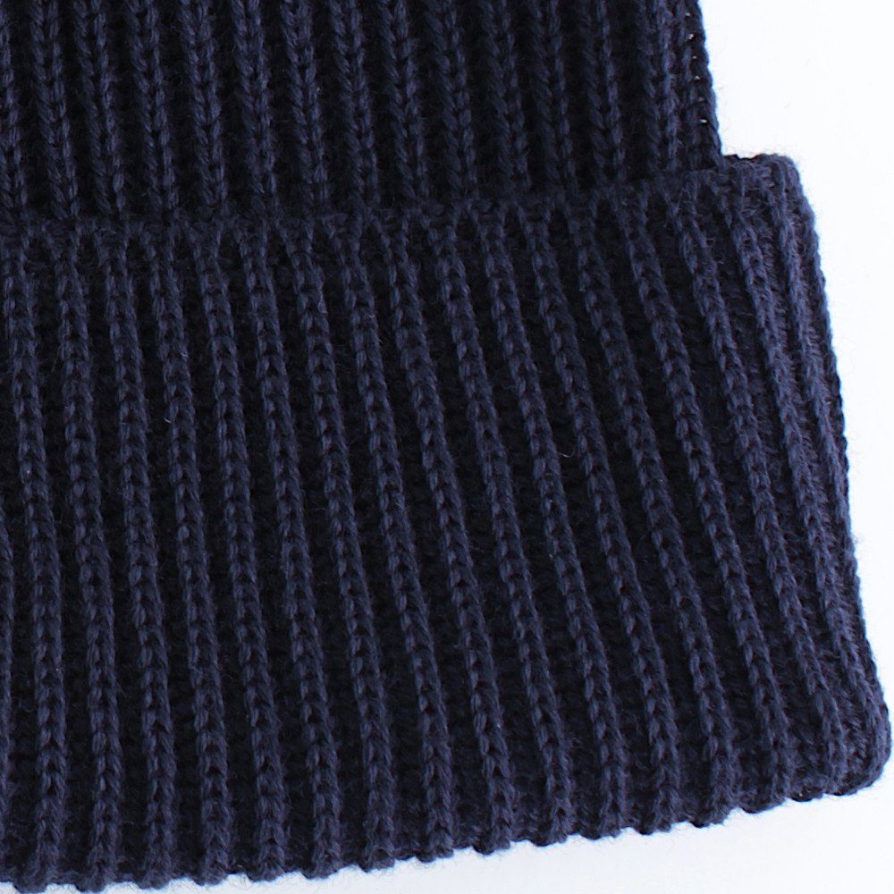 Icepeak Strickmütze Beanie Igal Wintermütze Umschlagbarer Rand mit Logo-Patch