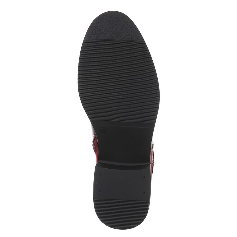 Ital-Design Damen Stiefelette mit Blockabsatz und Schnalle Stiefelette (92355255) Blockabsatz Chelsea Boots in Schwarz – Bild 3 von 5