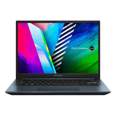 Asus Vivobook Pro M-Serie Notebook (35,00 cm/14 Zoll, AMD Ryzen™ 5 5600H, AMD Radeon™ RX Vega 7 Grafik, 500 GB SSD, fertig installiert & aktiviert)