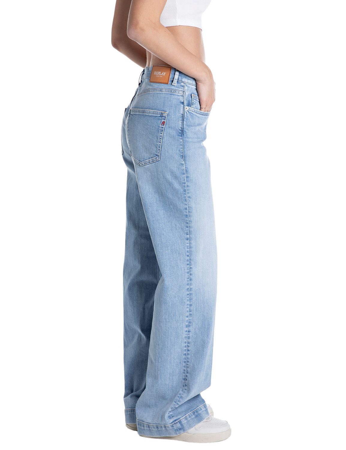 Replay Straight-Jeans MELJA mit Stretch