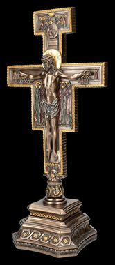 Figuren Shop GmbH Dekoobjekt Tischkreuz - Kreuz von San Damiano - Kruzifix mit Jesus - Veronese - K