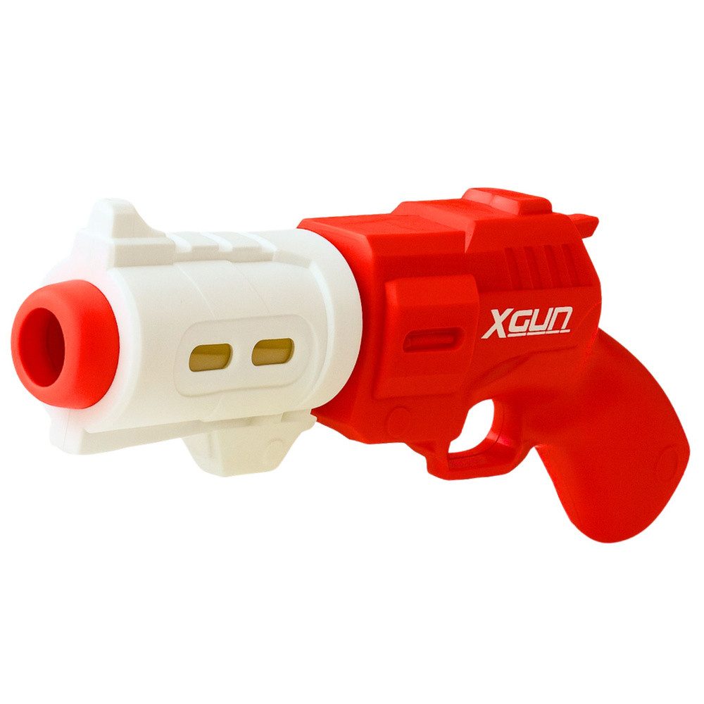 LEAN TOYS Weiche Schaumstoffballpistole Luftdruckpistole Zielspielzeug, (Spar-Set, 1-tlg), Luftmechanismus, 6 Schaumstoffbälle, leicht
