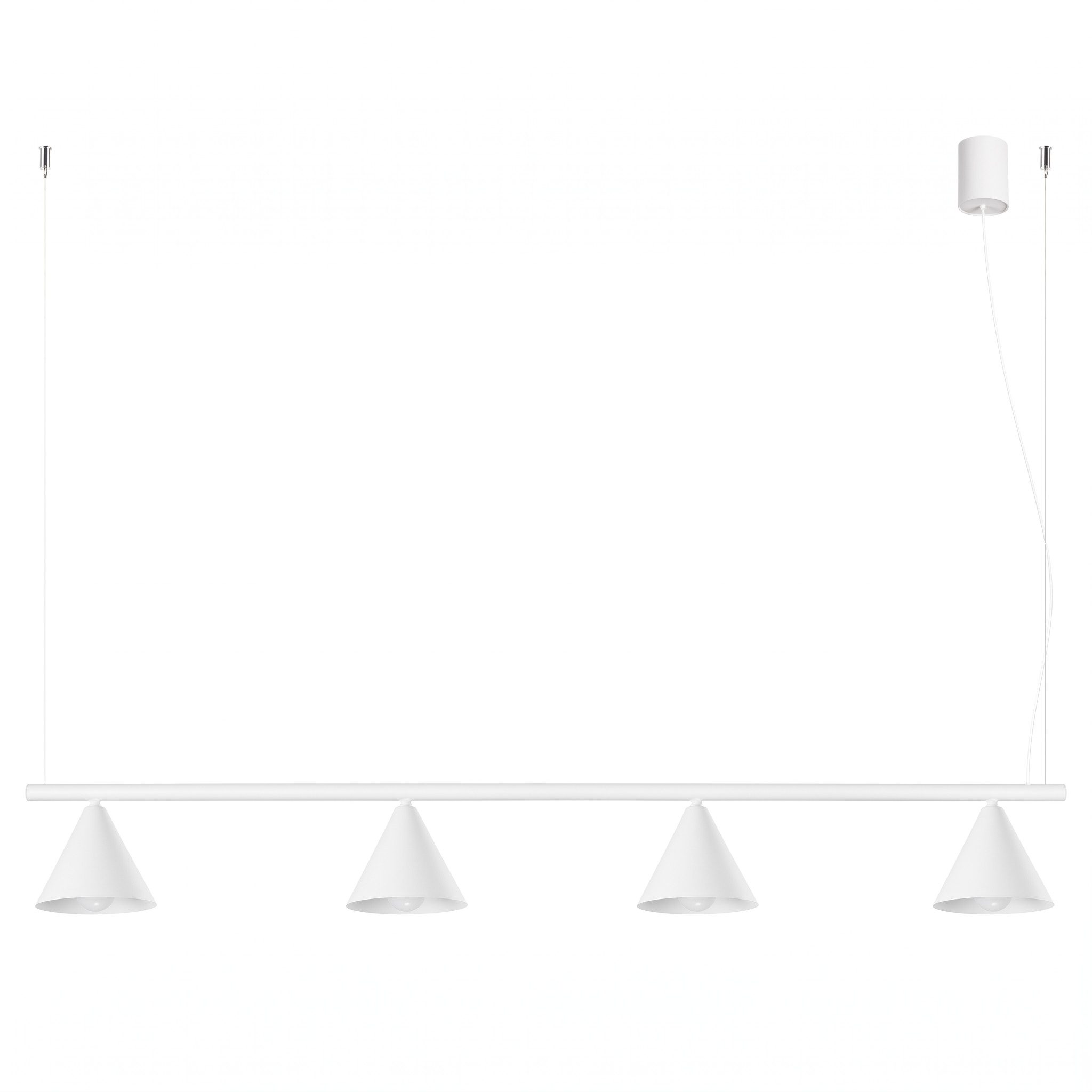 SOLLUX lighting Kronleuchter Kronleuchter NOX 4L weiß, Nicht enthalten