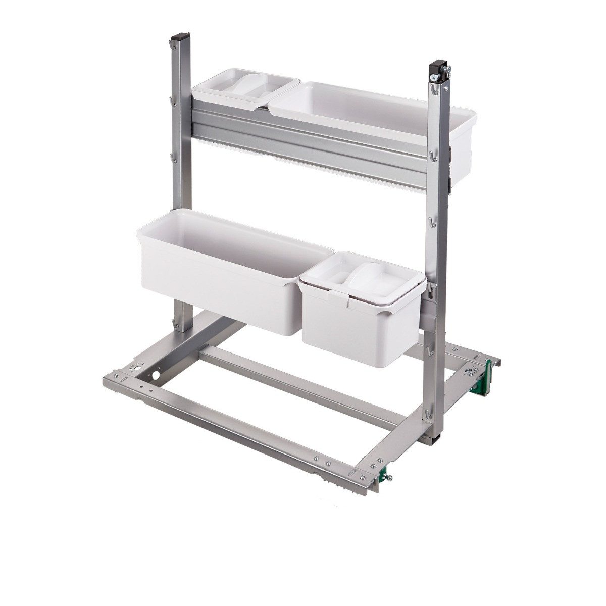 Kesseböhmer Aufbewahrungssystem Vorratssdosen / YouboXx für DISPENSA, Kunststoff, Küchenorganizer Set 3, weiß