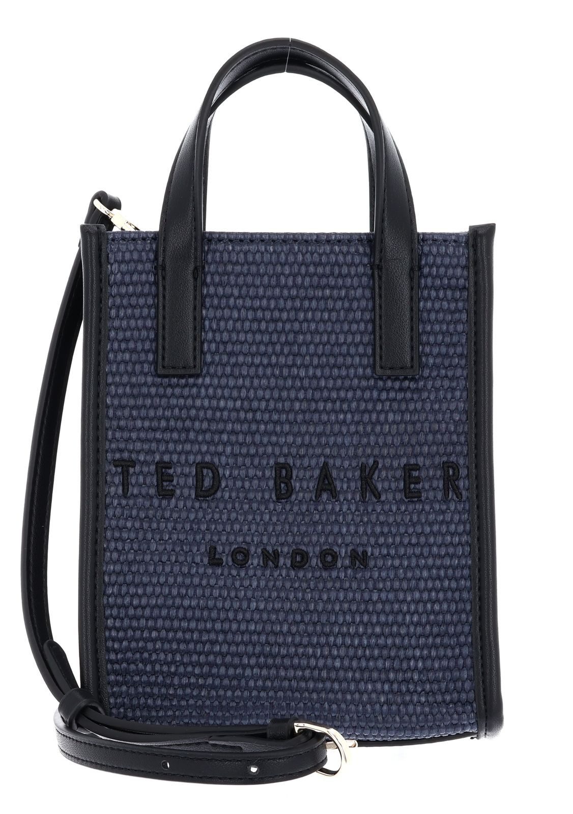 Handtasche Faux Raffia Mini Icon Bag