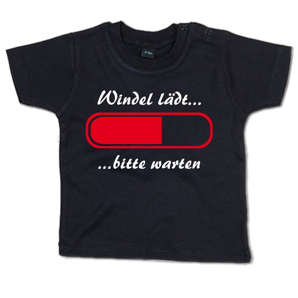 G-graphics T-Shirt Windel lädt … bitte warten Baby T-Shirt, mit Spruch / Sprüche / Print / Aufdruck
