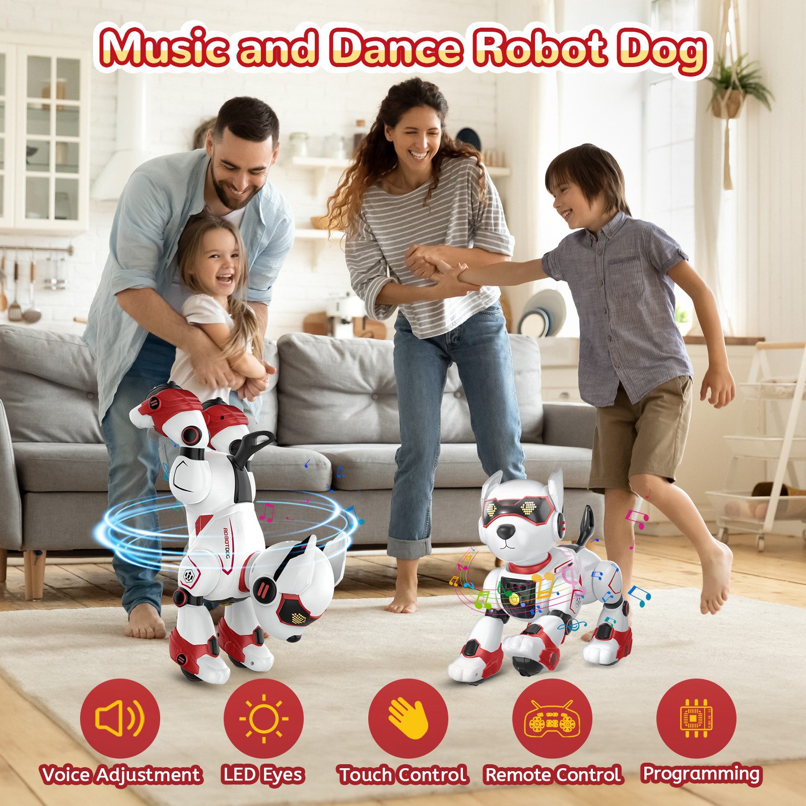 Fanttik RC-Roboter Roboter Hund Kinder Puzzle günstig online kaufen