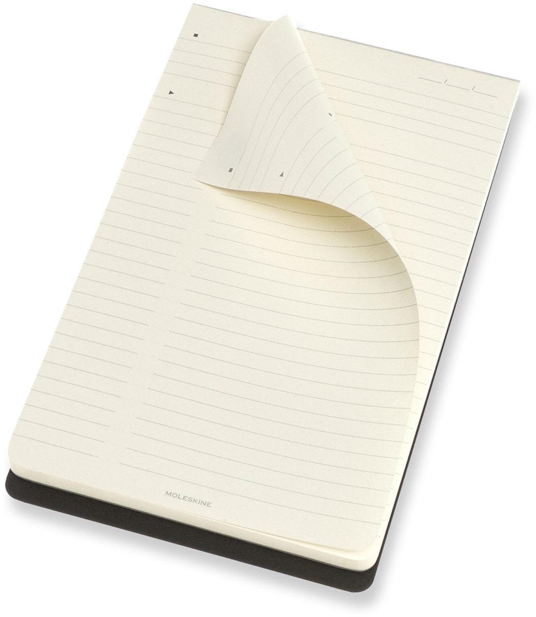 Notizblock Notizblock Large A5 liniert Softcover schwarz.