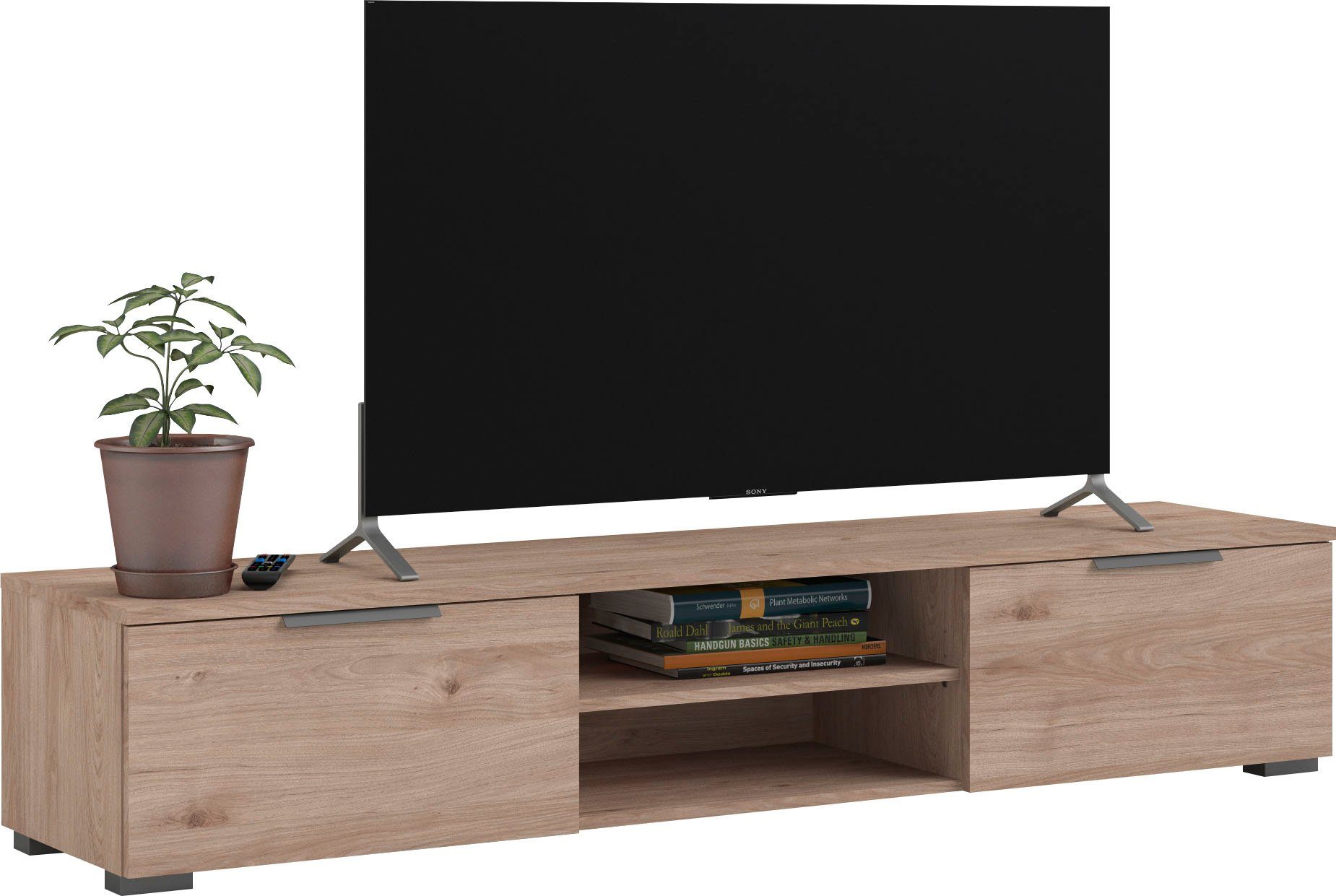 Home affaire TV-Board Match, pflegeleichte Oberfläche, in Farbvarianten, Breite 172,7 cm eichefarben