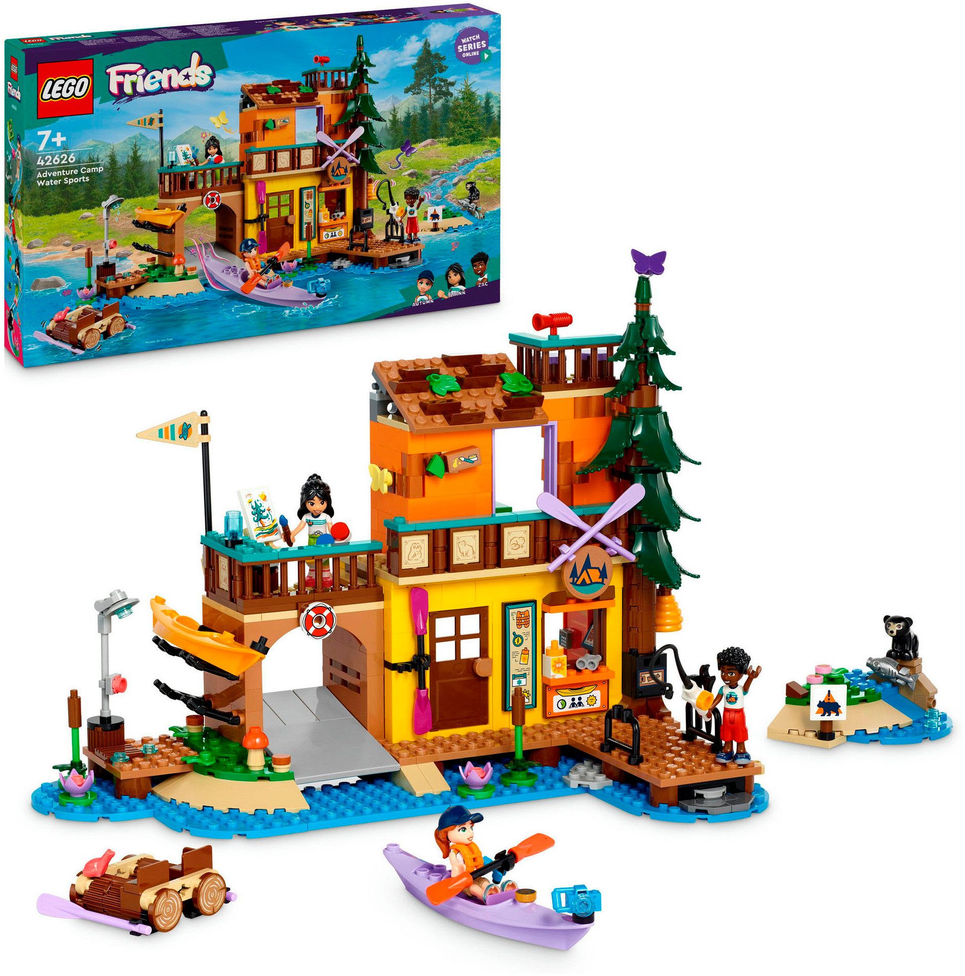 LEGO® Abenteuercamp mit Kayak (42626), LEGO Friends Konstruktionsspielstein günstig online kaufen