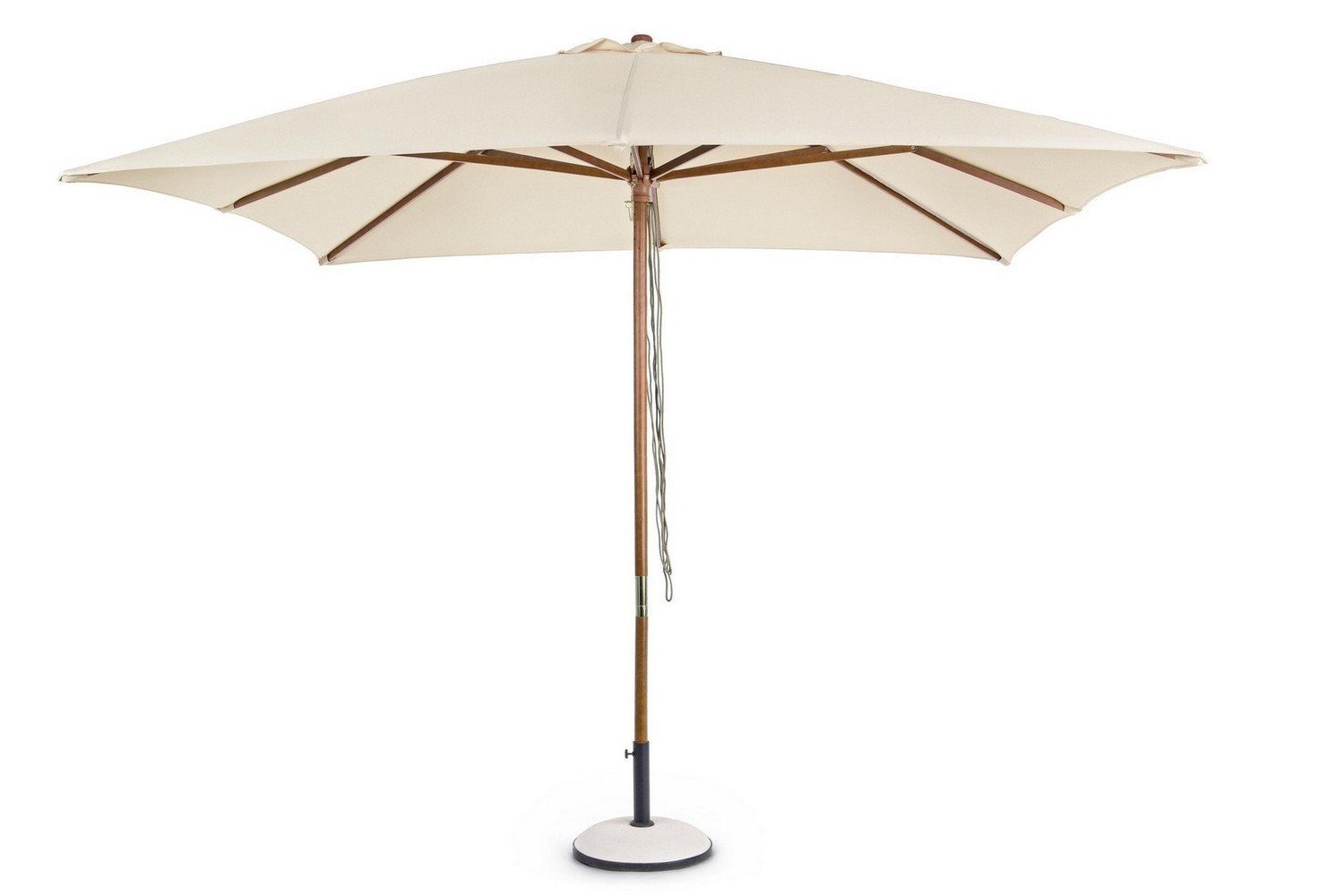 Ampelschirm Sonnenschirm Syros 300 x 300 x 270 cm Stahl und Polyester Schirm