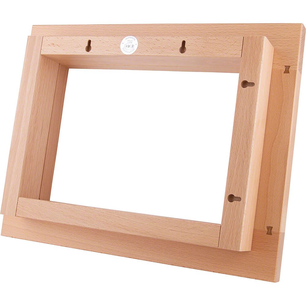 KWO Kunstgewerbe Werkstätten Räuchermännchen Zierrahmen für Kantenhocker, natur (42x33cm) von KWO