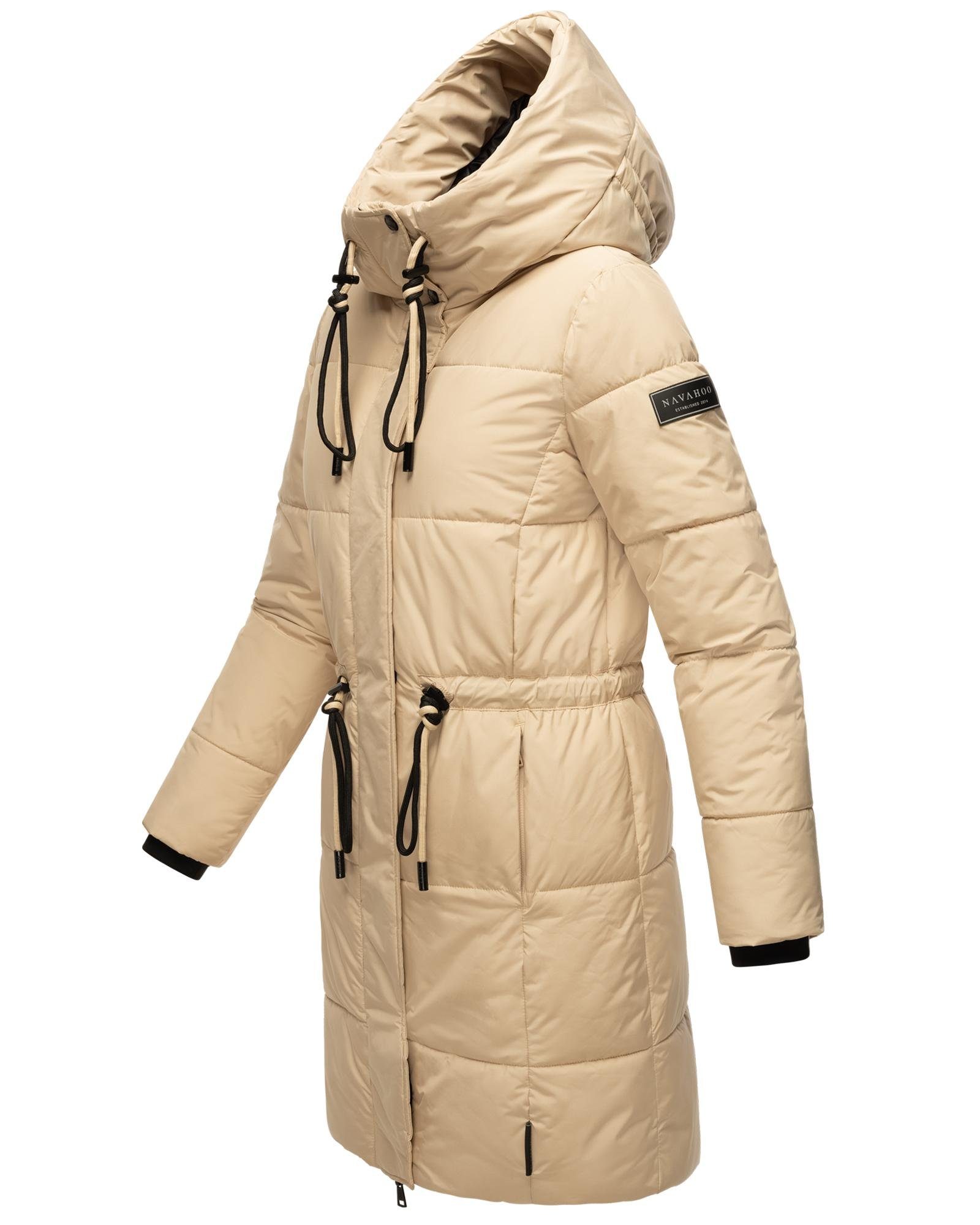 Navahoo Steppmantel Zuckertatze XIV Stylischer Winterparka mit verstellbarer Kapuze