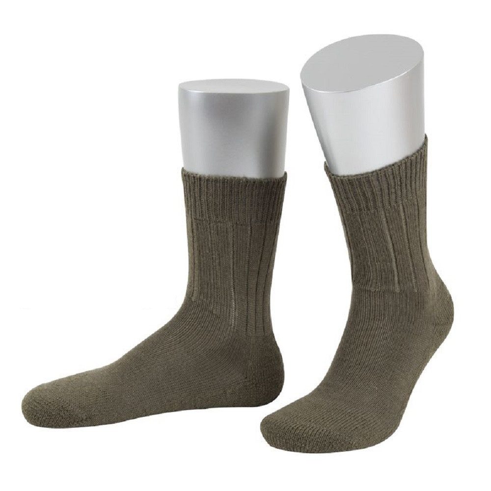 Socken 1 Paar kurze Bundeswehr-Socken mit Plüschsohle, mit 70% Merinowolle
