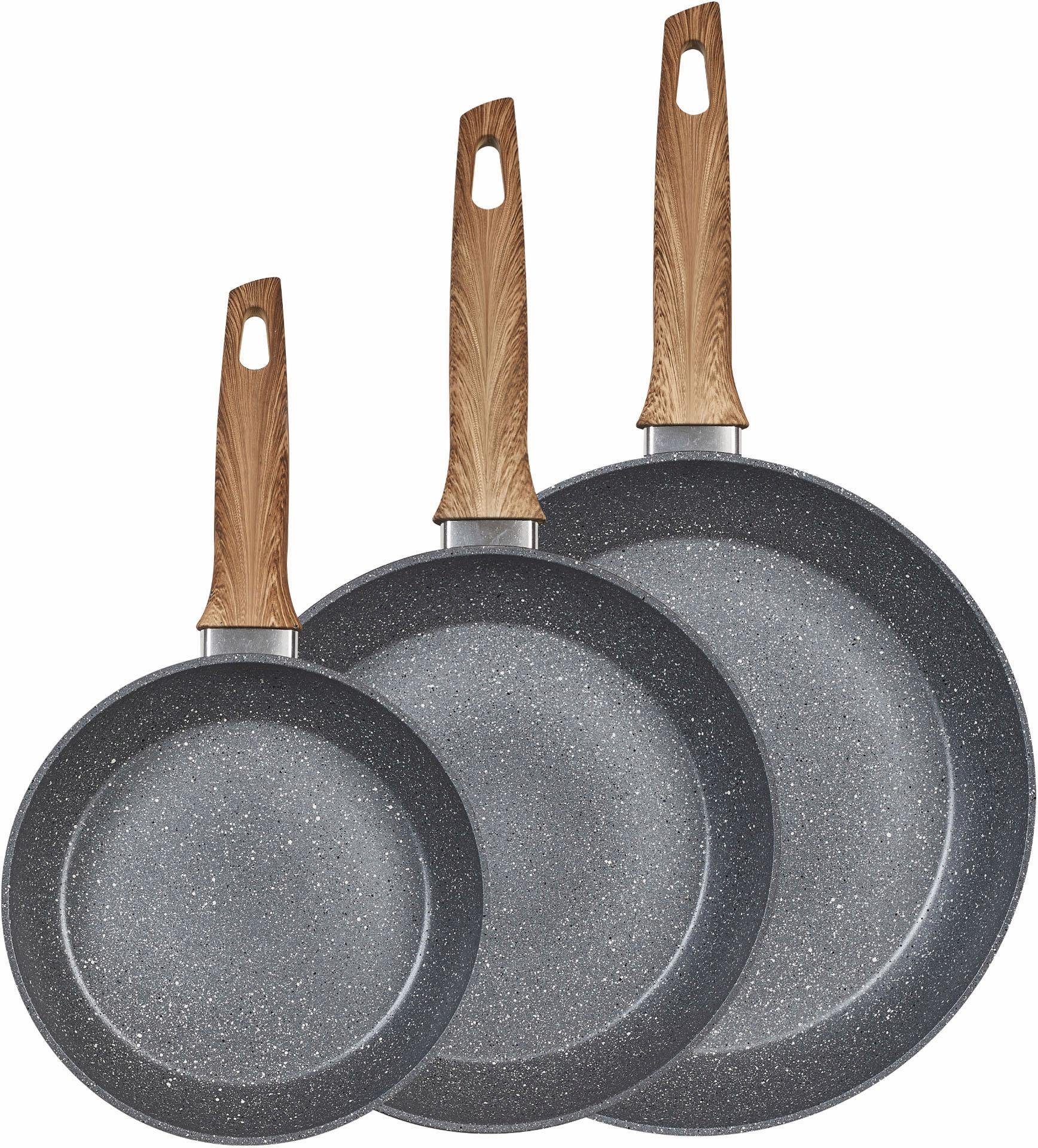 KING Pfannen-Set, (Set, 3-tlg), Aluminium Induktion