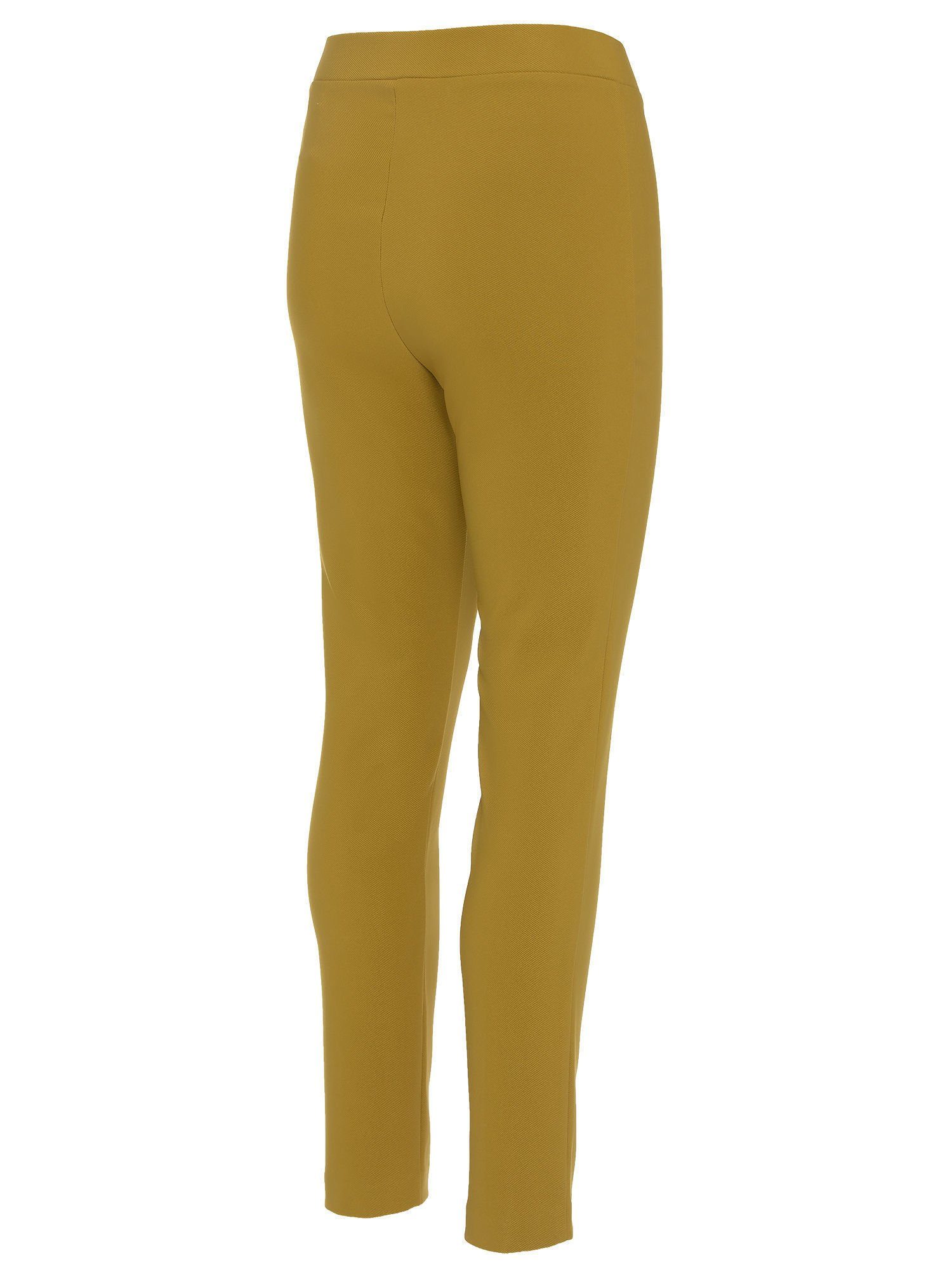 MONACO blue Stoffhose Treggings koerpernah mit Biese und Schmuckkette