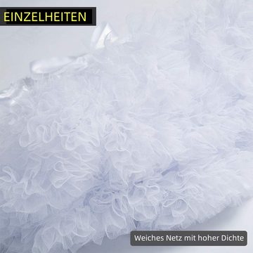 Opspring Tüllrock Erwachsene Luxus weicher Chiffon Petticoat Tüll Tutu Damen Tutu Tutu