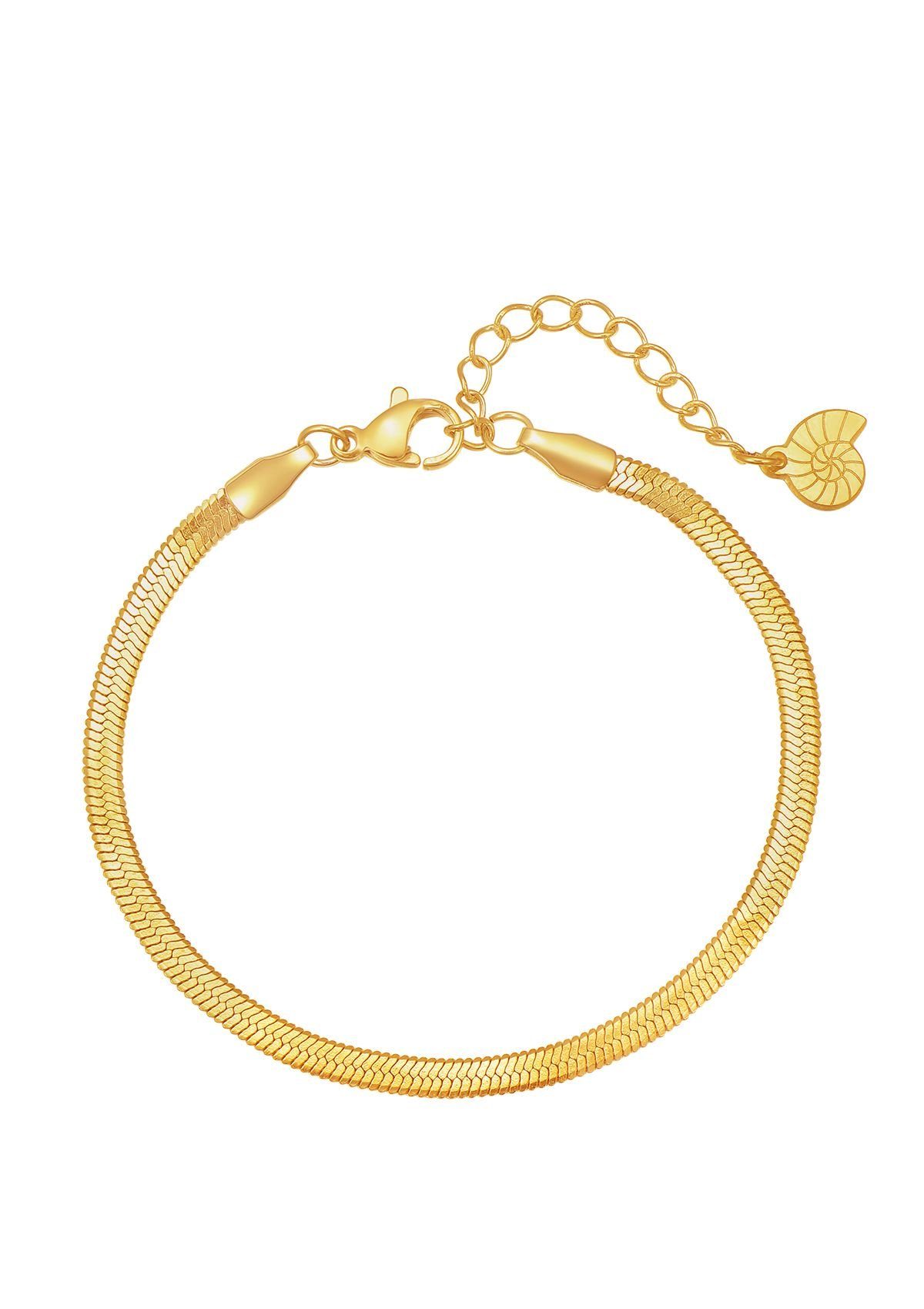 Hey Happiness Edelstahlarmband Damen Schlange 18K günstig online kaufen