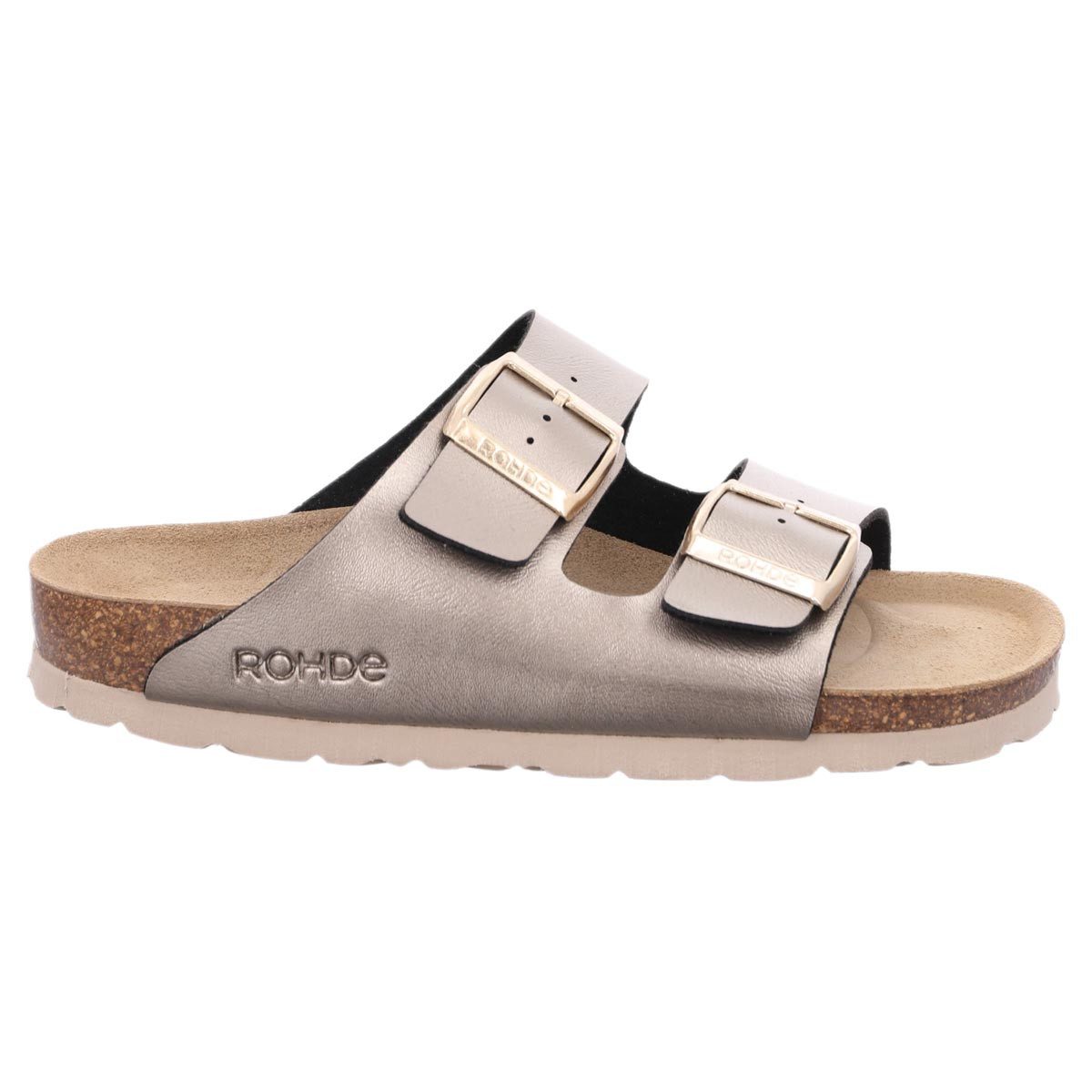 Rohde Alba Pantolette (1-tlg) Мулы - Kork-Tieffußbett, Variable Passform