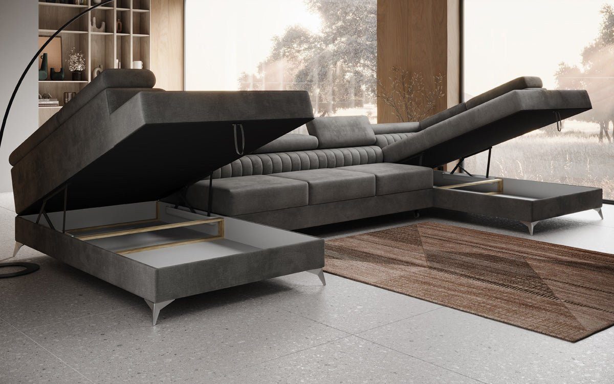 Luxusbetten24 Schlafsofa Designer Sofa Aurea U günstig online kaufen