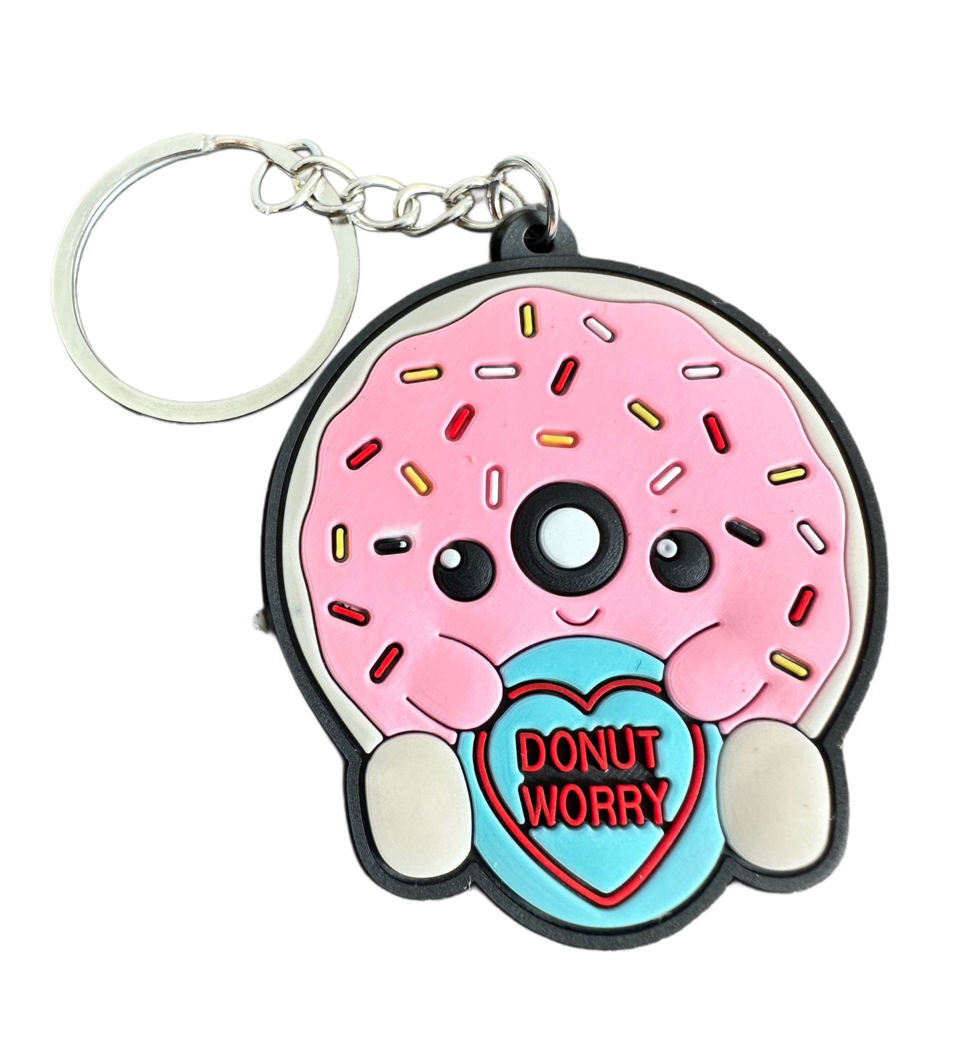 Schlüsselanhänger Schlüsselanhänger Kinder Mini Anhänger keychain Love Hearts Donut