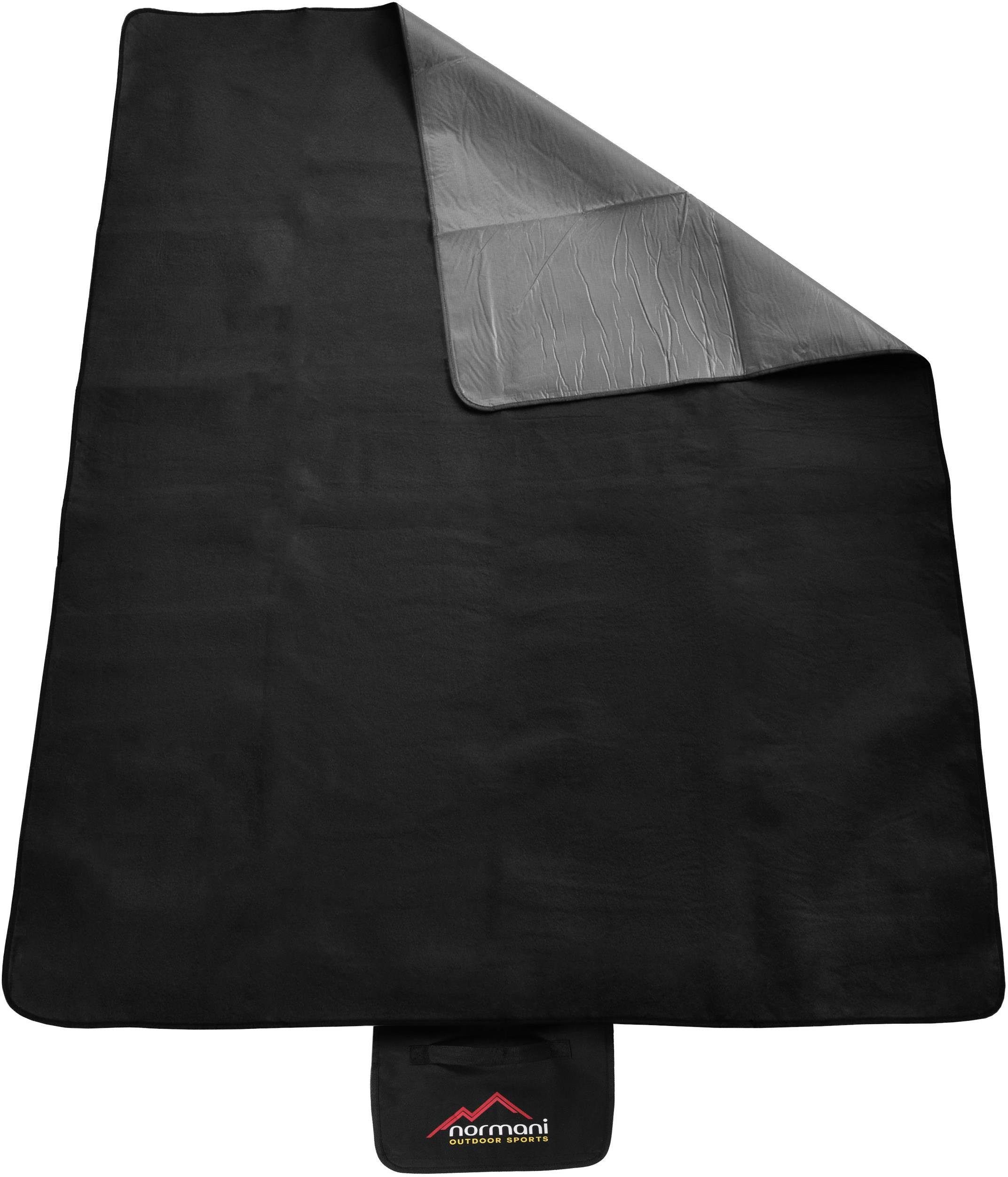 Picknickdecke Outdoor-Campingdecke, 140 cm x 180 cm Tundra, normani, Wasserdichte Unterseite - Fleece Oberseite Sommerdecke Outdoordecke