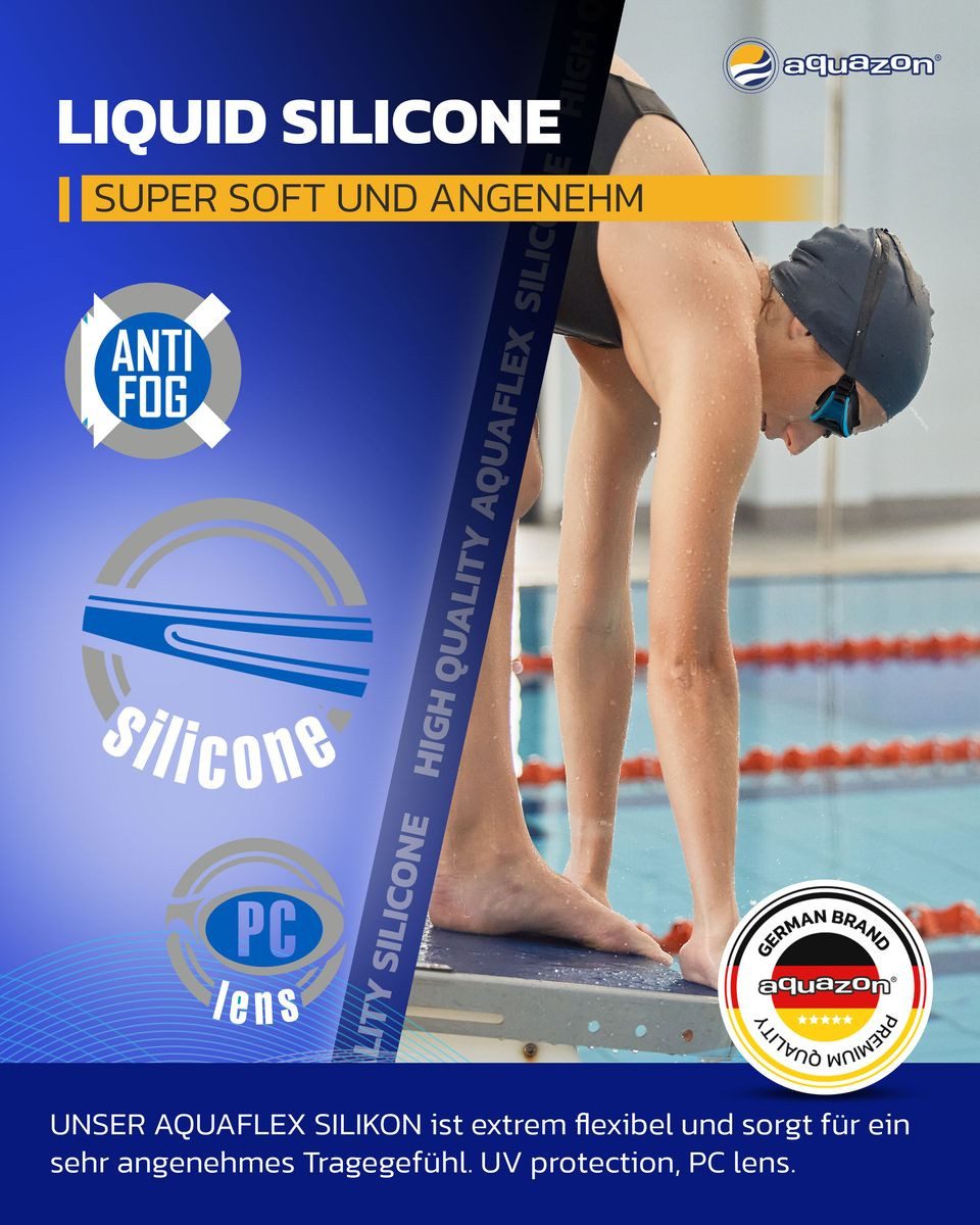 AQUAZON Schwimmbrille AQUAZON Speed Schwimmbrille für Erwachsene und Jugendliche
