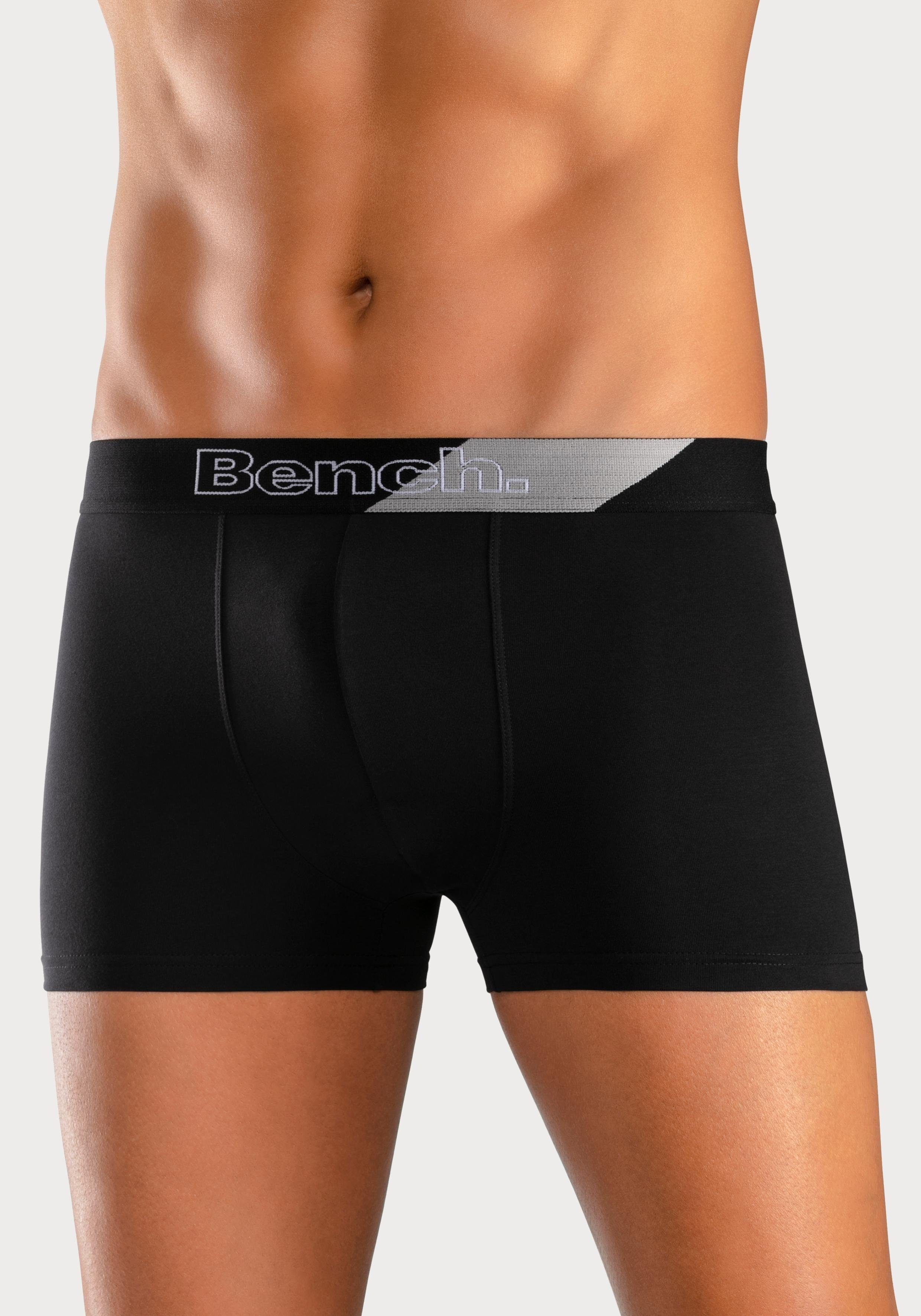 Bench. Boxer Boxershorts für Herren (Packung, 3-St) Unterhosen mit modischem Streifen im Webbund – Bild 2 von 5