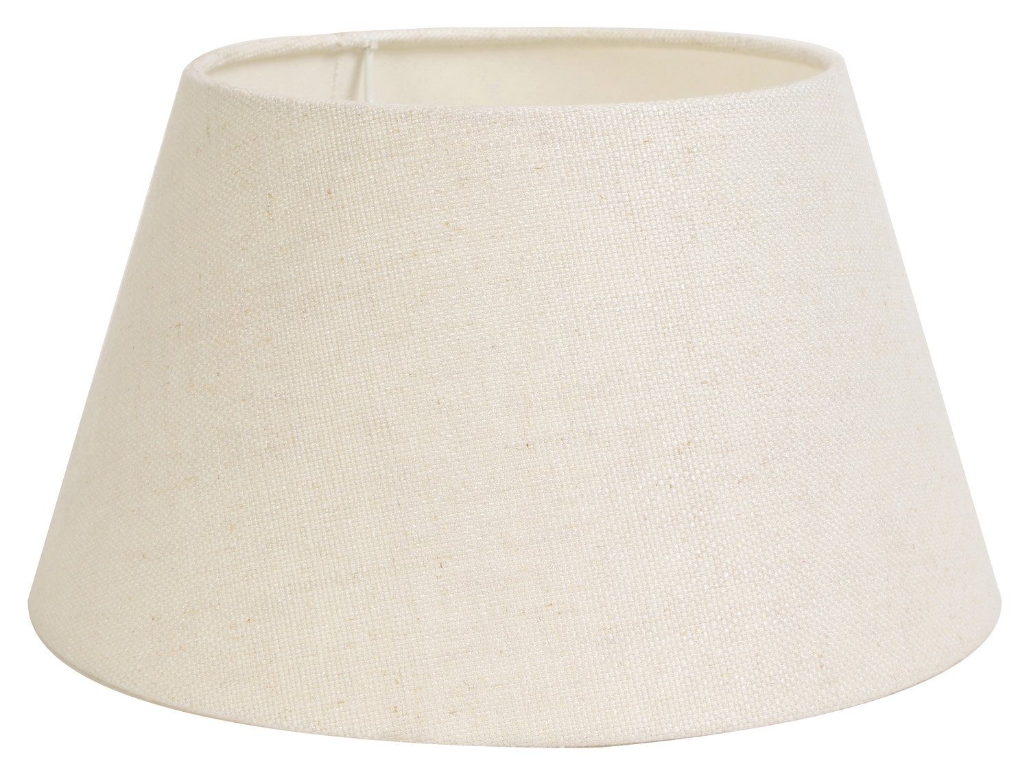Light & Living Лампыschirm LIVIGNO, Ø 20 cm, Cremeweiß, Stoff, PVC, Metallhalterung