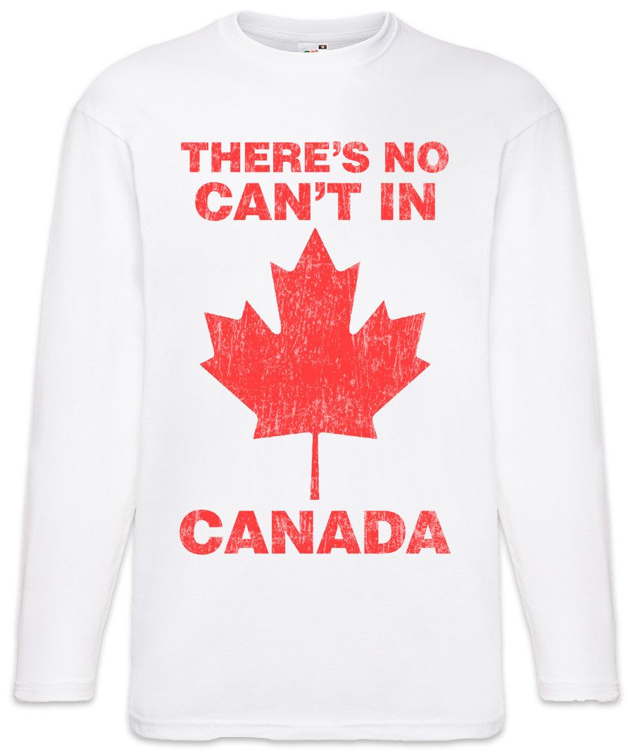 Langarmshirt There Is No Can't In Canada Langarm T-Shirt Kanada Modern Blatt Family