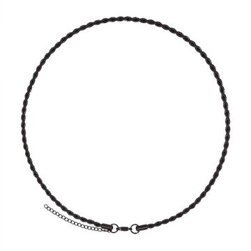Heideman Collier Theo schwarz farben (inkl. Geschenkverpackung), Halskette Männer ohne Anhänger