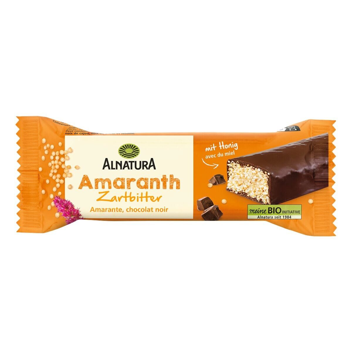 Alnatura Riegel Zartbitter, 1 Amaranth-Riegel