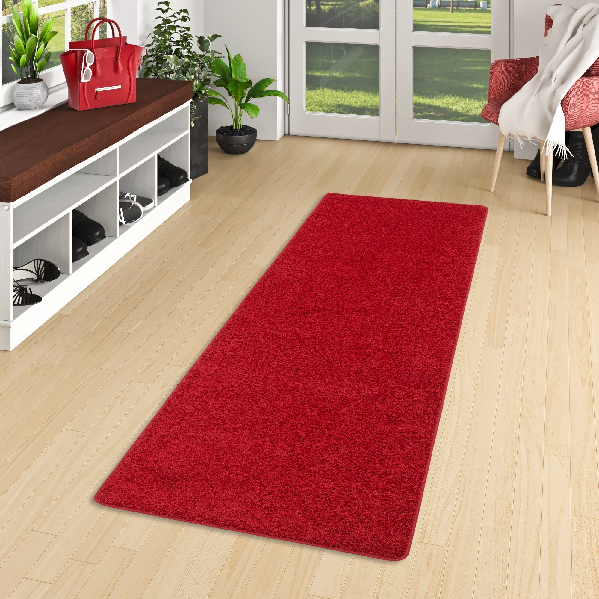 Läufer Hochflor Langflor Teppich Läufer Cottage, Snapstyle, Rechteckig, Höhe: 22 mm