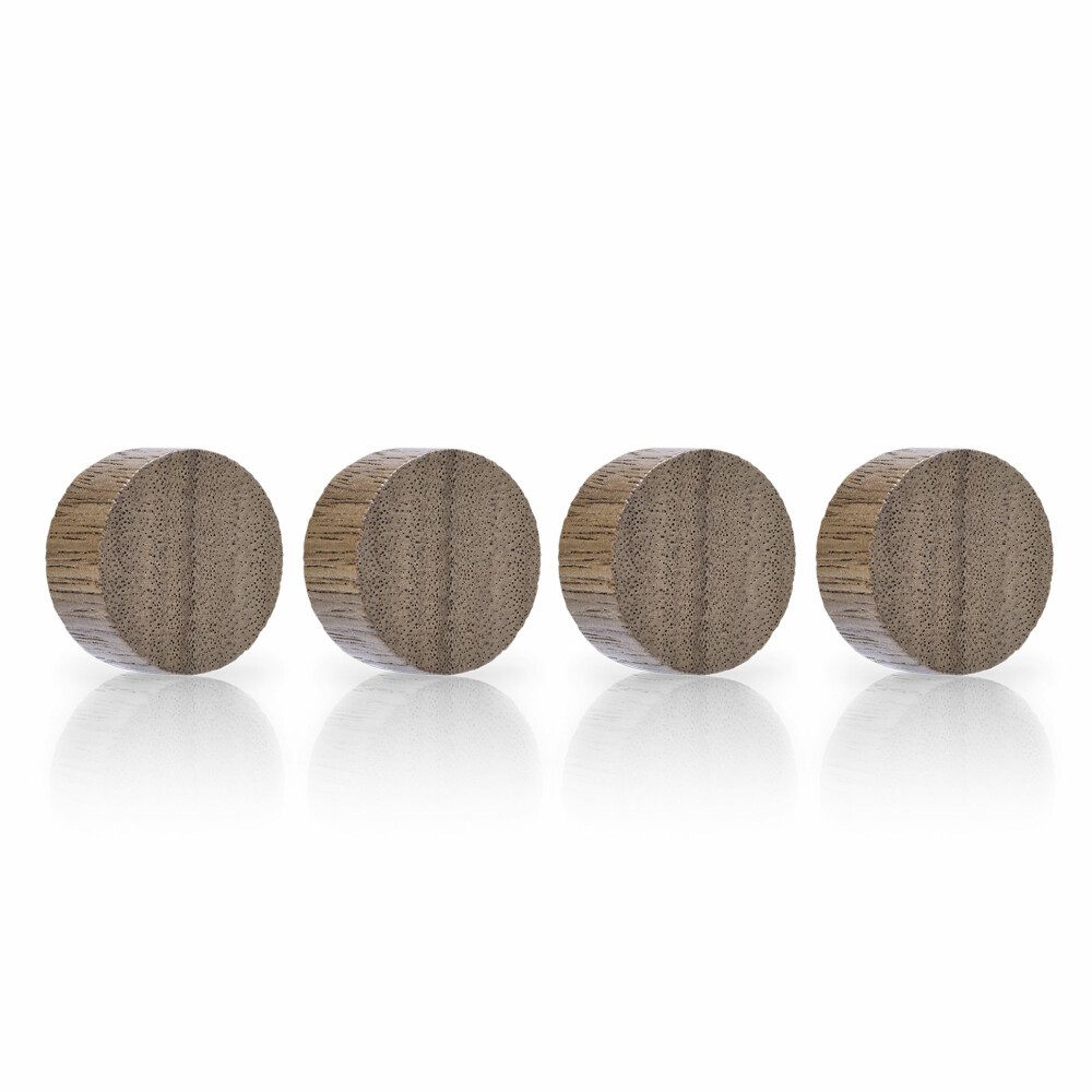 Anzeigetafel Magnetoplan Design Magnets Wood Series - Circle Ø30 - Walnuss - 4Stk