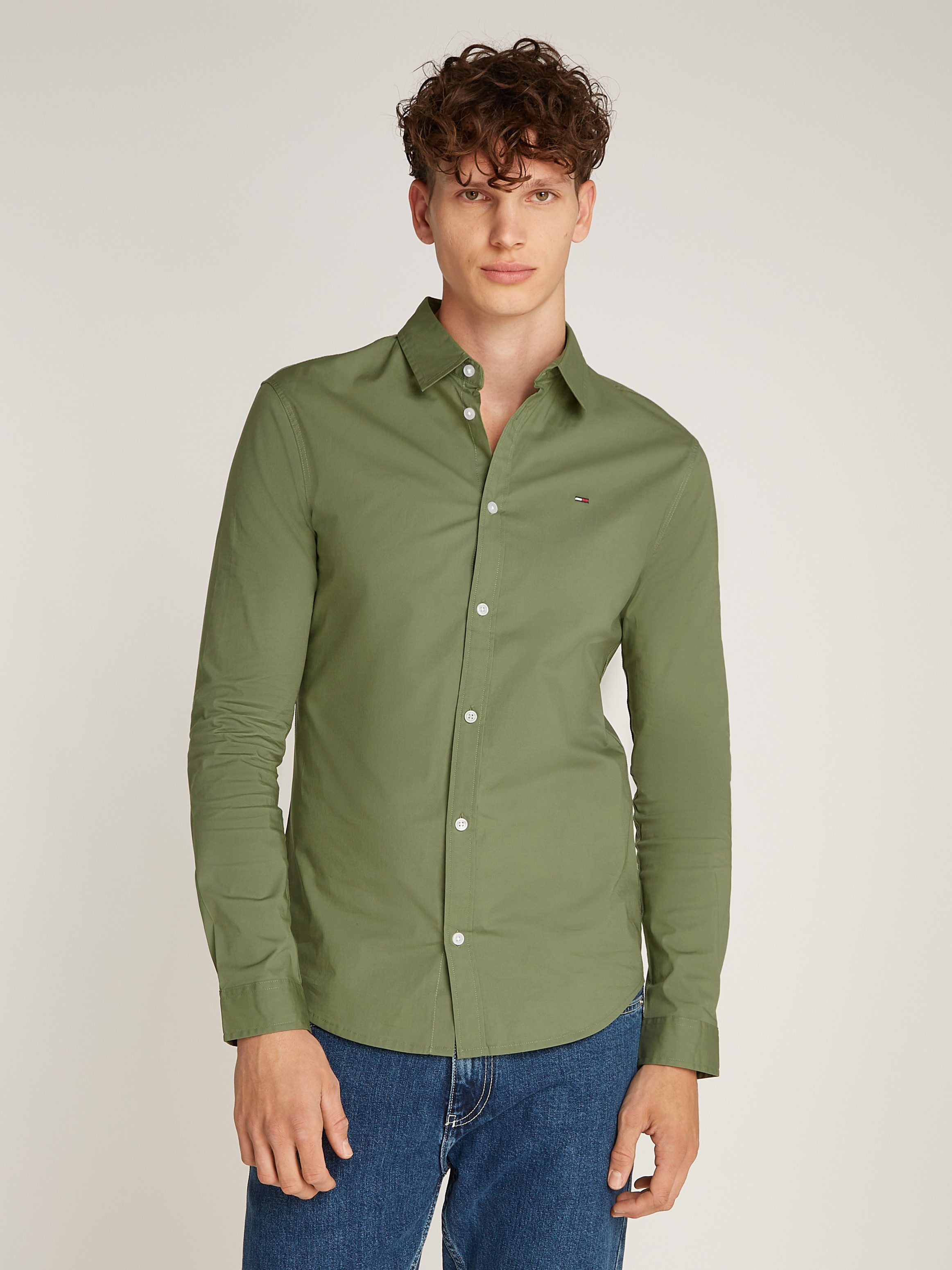 Tommy Jeans Langarmhemd Sabim Stretch Hemd günstig online kaufen