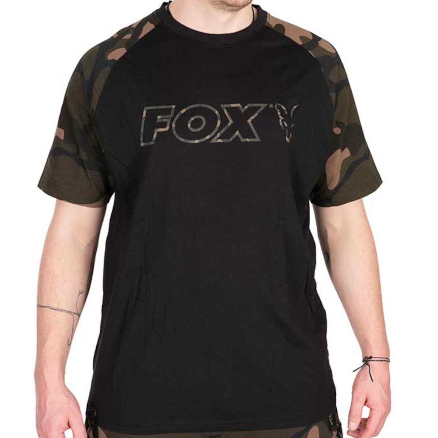 FOX International T-Shirt Fox Black / Camo Outline T-Shirt - Angelshirt günstig online kaufen
