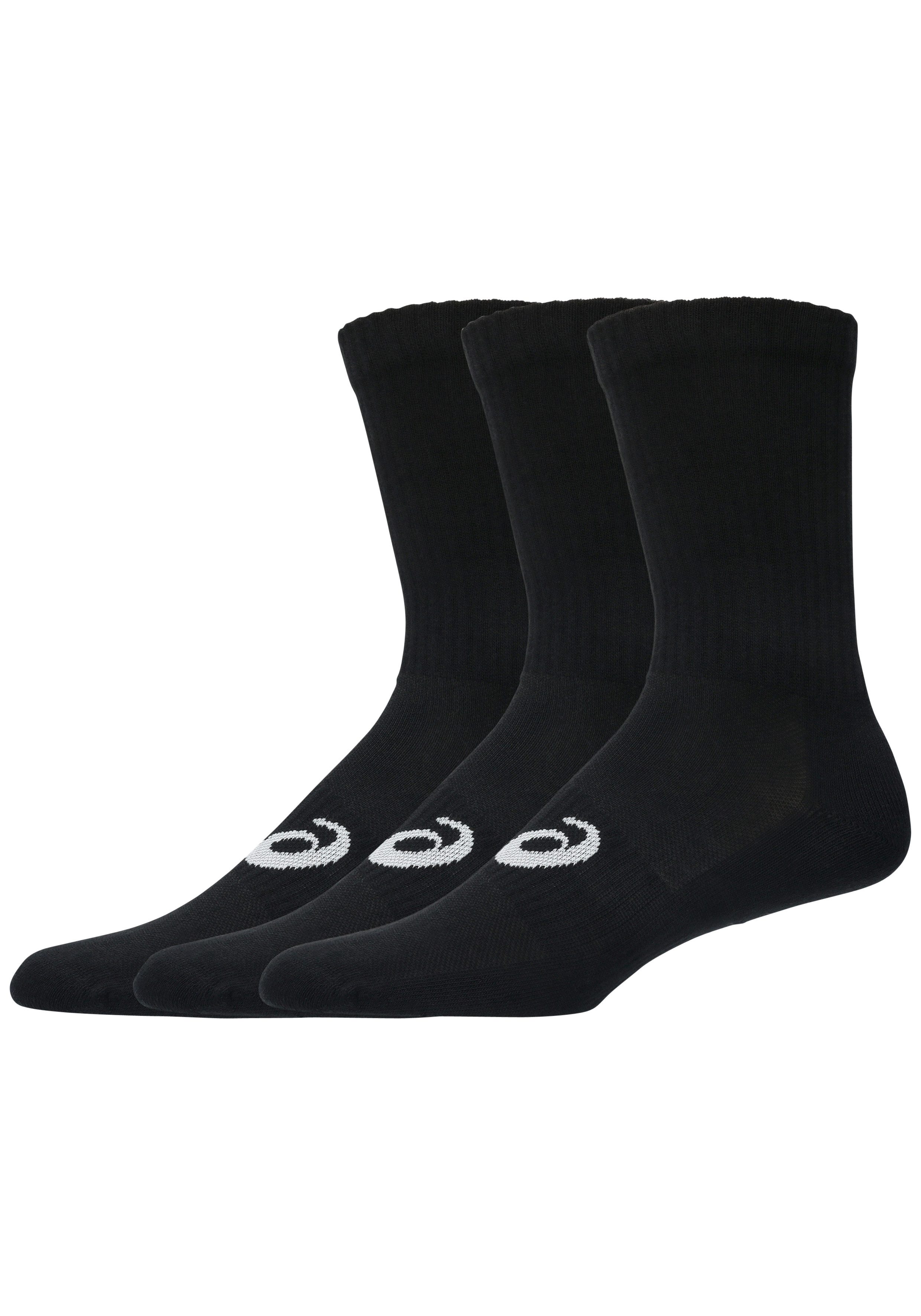 Asics Laufsocken 3 PACK CREW SOCK mit spezieller Dämpfung, mit Mesh-Knit-Gewebe