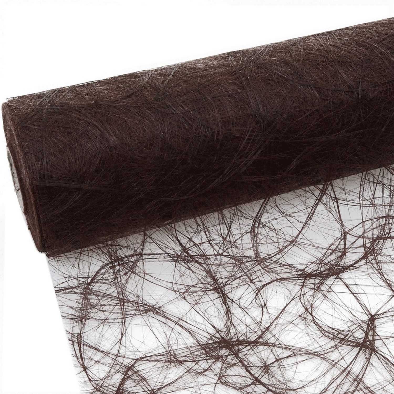 Deko AS Tischläufer Sizoweb Tischläufer - chocolat - 30 cm - 25 m - 64 021-R 300 (1-tlg, 1 Rolle Tischläufer), Strapazierfähig