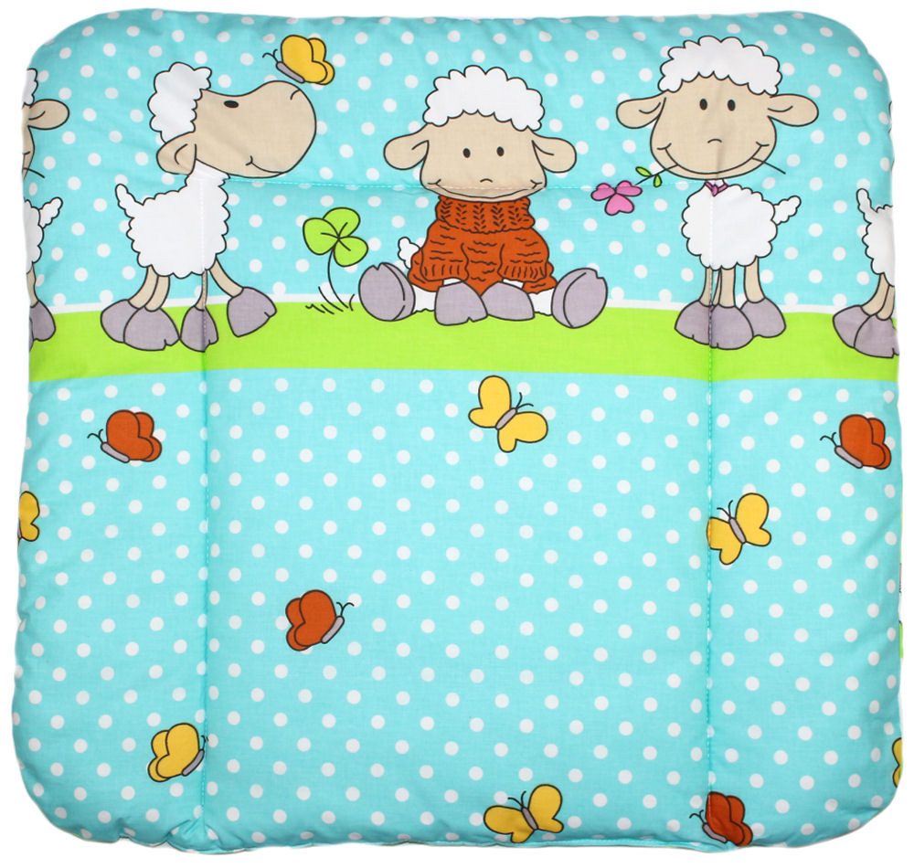 Primawela Wickelauflage Baby Wickeltischauflage Auflage für Wickeltisch - Schäfchen