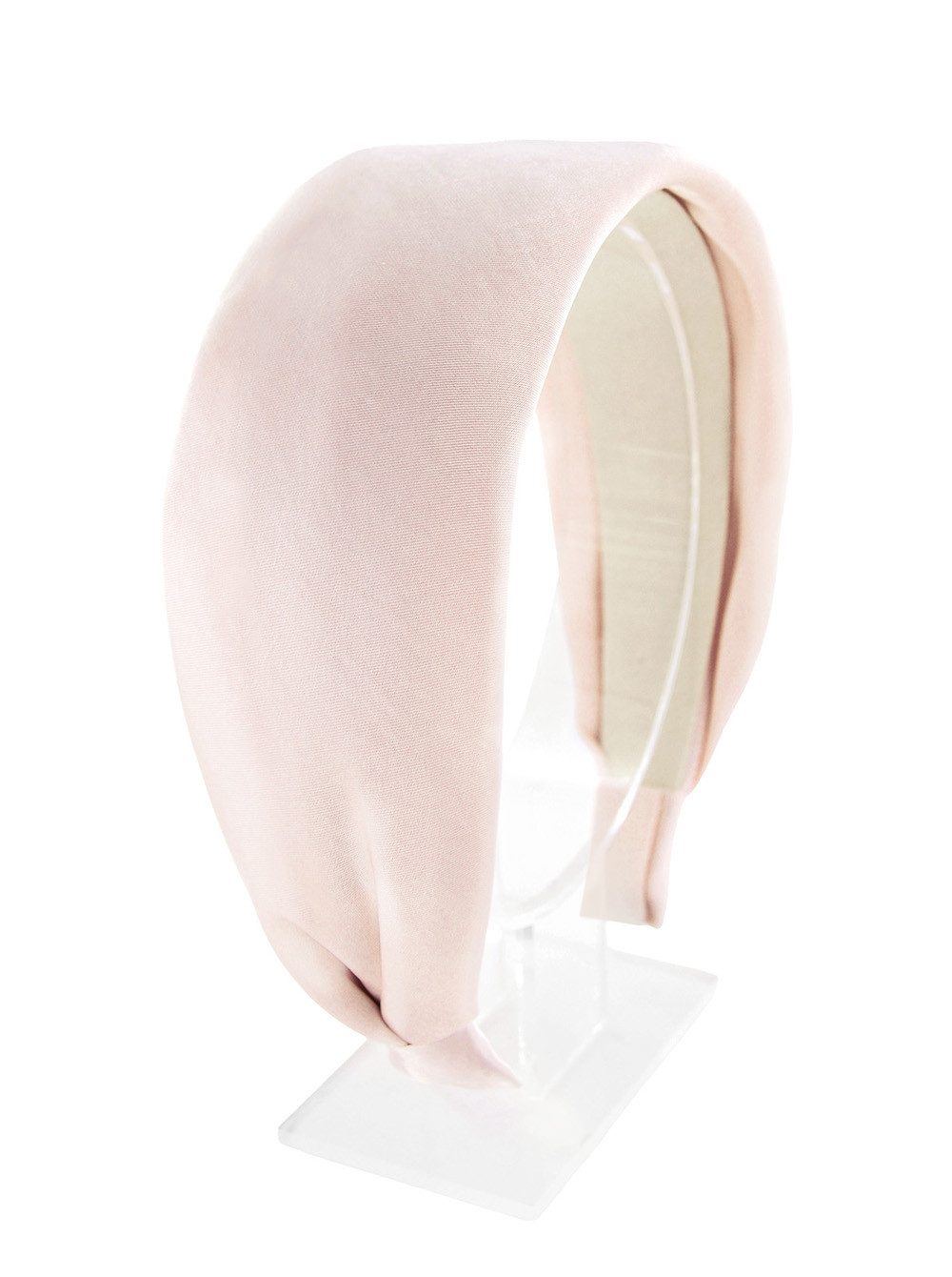 axy Haarreif Breiter Haarreif Damen Satin gepolstert, Breiter Damen Haarreifen aus Satin Stirnband Haarband