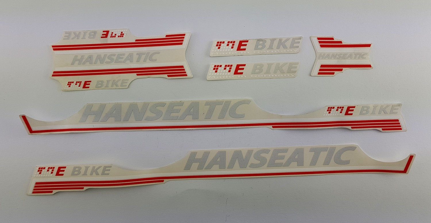 Fahrradrahmen Fahrrad DEKOR Satz Aufkleber Rahmen frame Decal Sticker Hanseatic