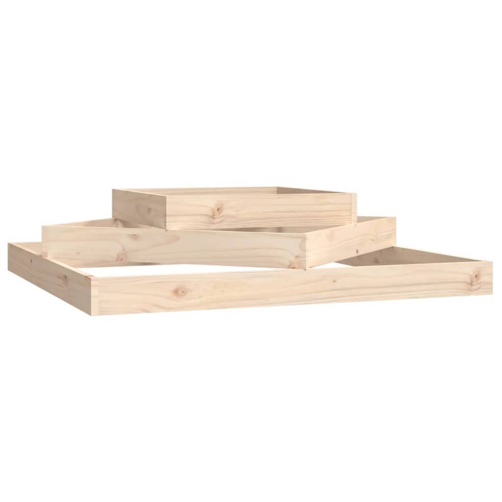 vidaXL Hochbeet 112 x 112 x 27 cm Pflanzkübel 112x112x27 cm Massivholz Kiefer Anzucht