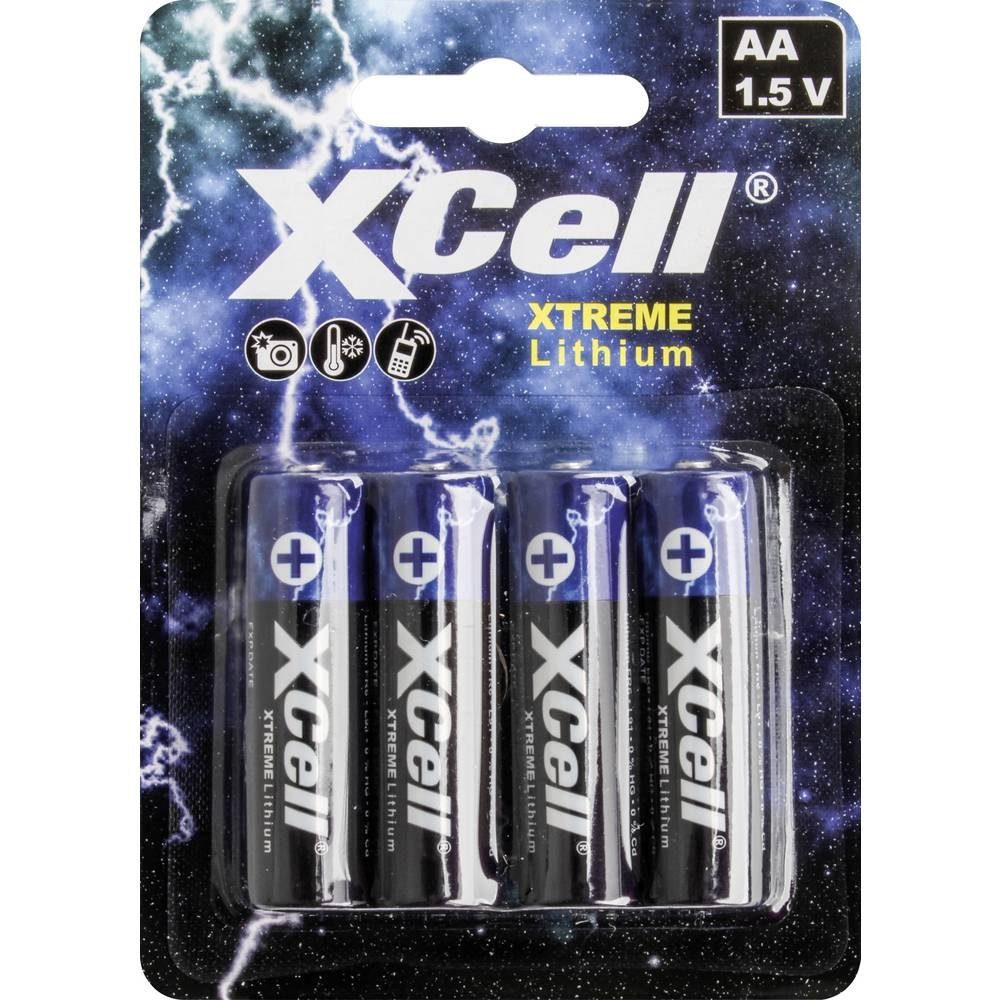 AA XTREME Akku XCell Batterie Lithium 4er