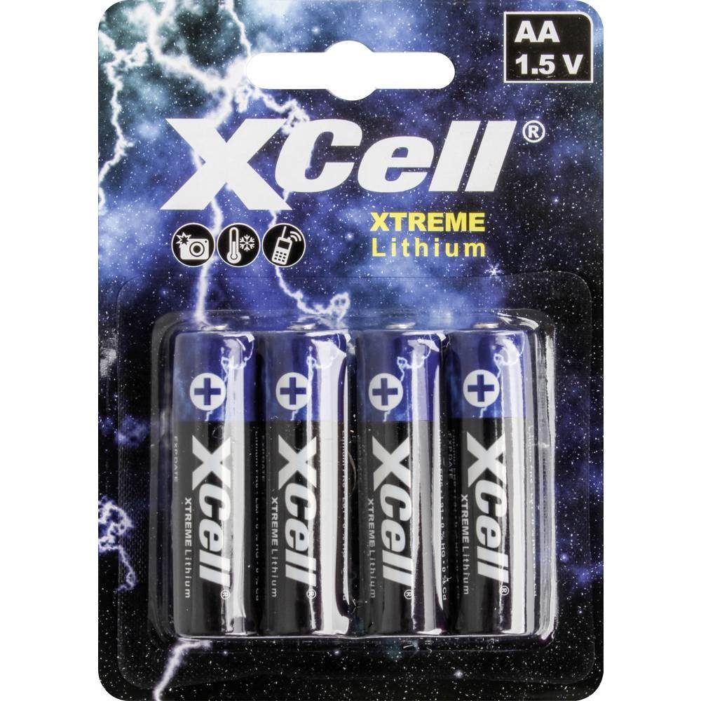XCell »XTREME Lithium AA Batterie 4er« Akku, Mignon (AA)-Batterie ...